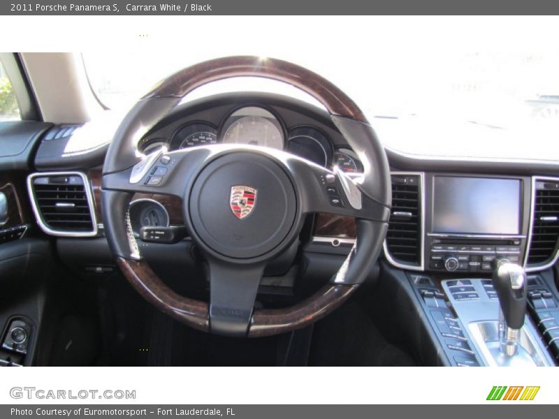 Carrara White / Black 2011 Porsche Panamera S