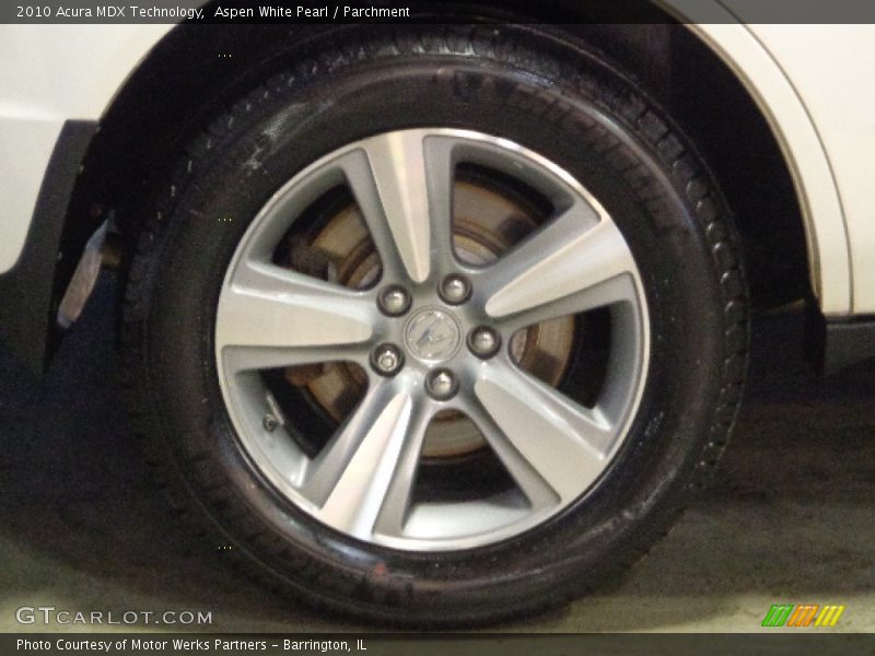 Aspen White Pearl / Parchment 2010 Acura MDX Technology