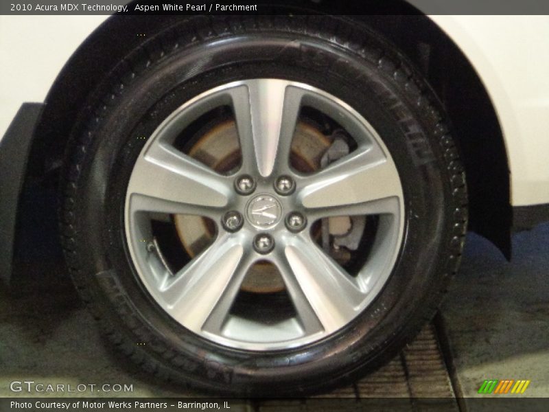 Aspen White Pearl / Parchment 2010 Acura MDX Technology