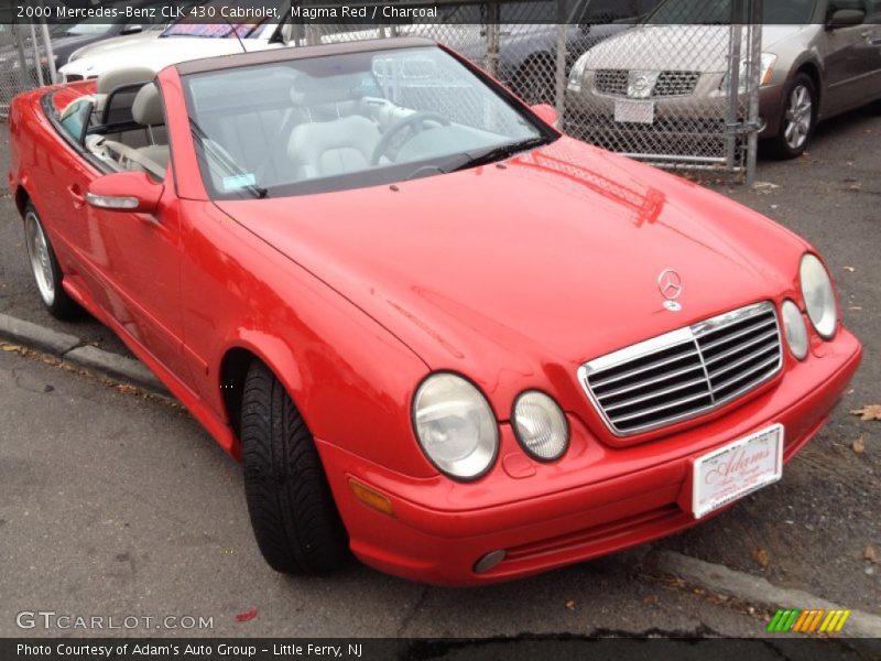 Magma Red / Charcoal 2000 Mercedes-Benz CLK 430 Cabriolet