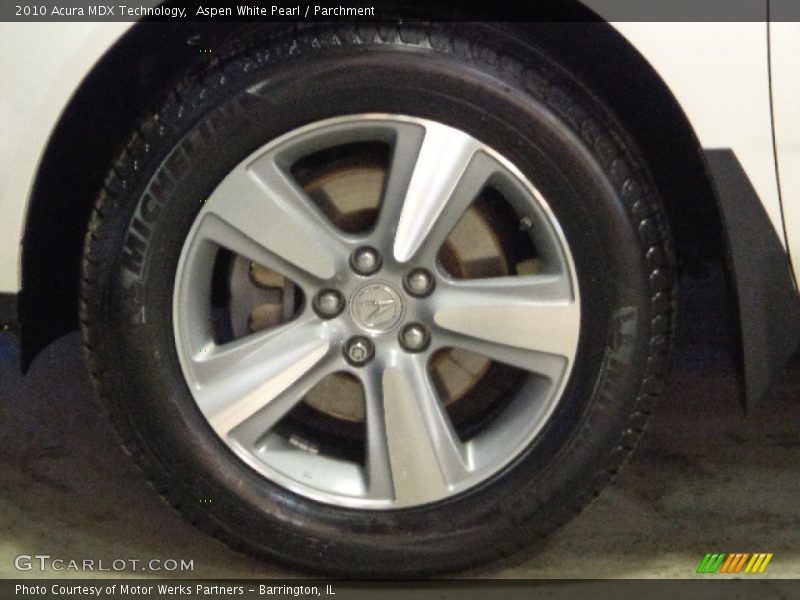 Aspen White Pearl / Parchment 2010 Acura MDX Technology