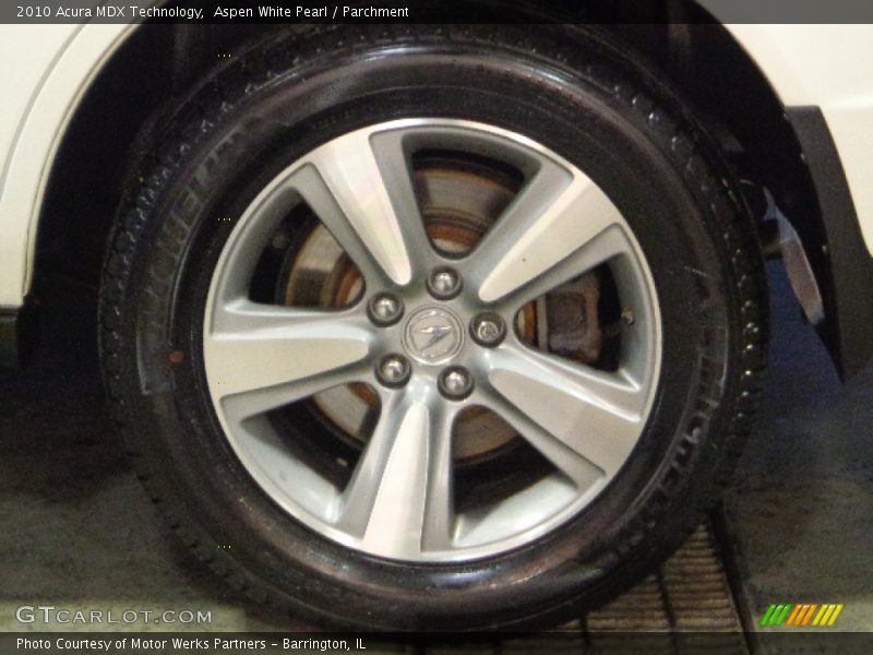 Aspen White Pearl / Parchment 2010 Acura MDX Technology