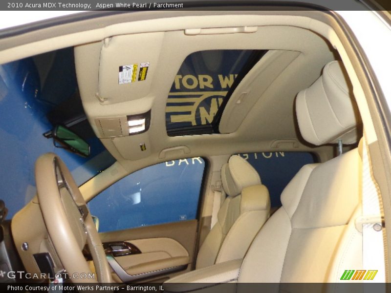 Aspen White Pearl / Parchment 2010 Acura MDX Technology