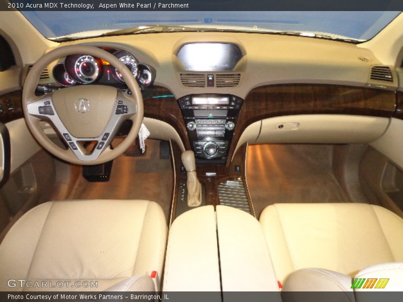 Aspen White Pearl / Parchment 2010 Acura MDX Technology