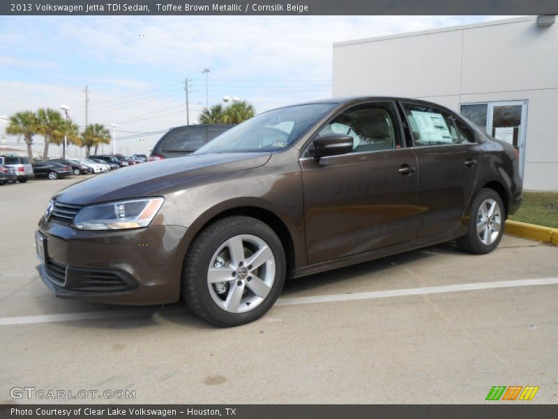 Toffee Brown Metallic / Cornsilk Beige 2013 Volkswagen Jetta TDI Sedan