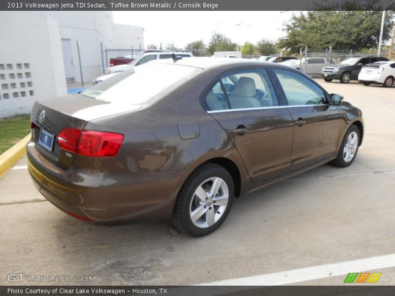 Toffee Brown Metallic / Cornsilk Beige 2013 Volkswagen Jetta TDI Sedan