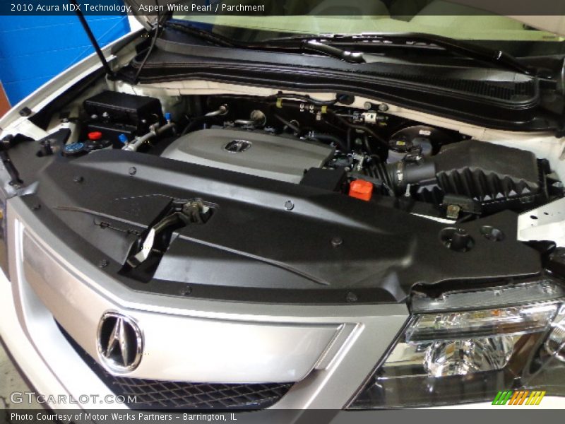 Aspen White Pearl / Parchment 2010 Acura MDX Technology