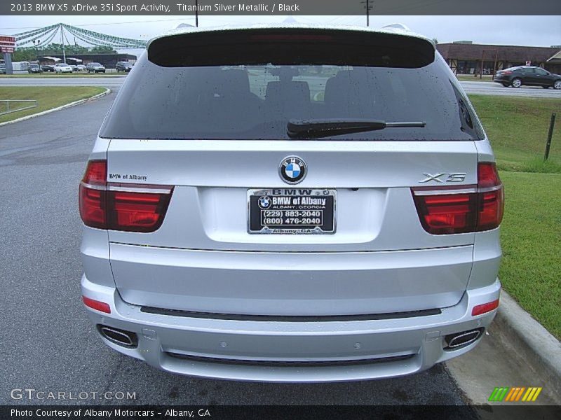 Titanium Silver Metallic / Black 2013 BMW X5 xDrive 35i Sport Activity