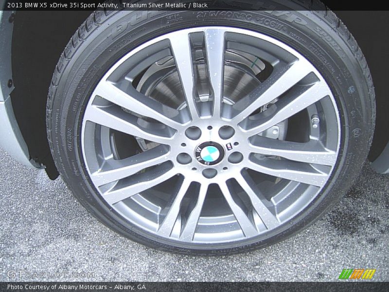 Titanium Silver Metallic / Black 2013 BMW X5 xDrive 35i Sport Activity