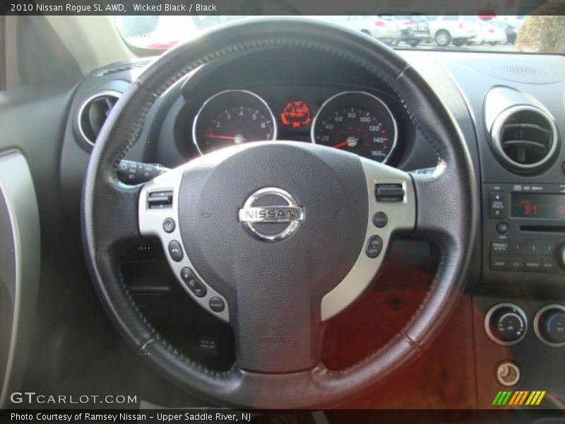 Wicked Black / Black 2010 Nissan Rogue SL AWD