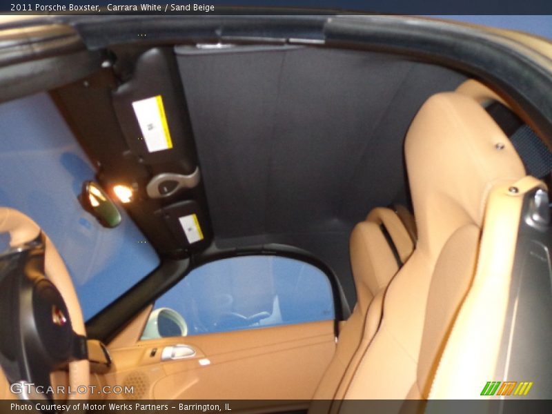 Carrara White / Sand Beige 2011 Porsche Boxster