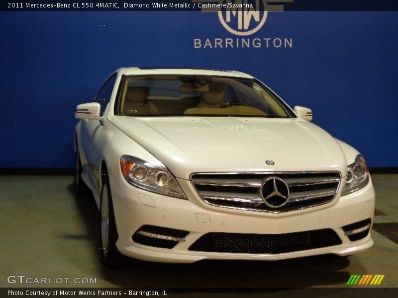 Diamond White Metallic / Cashmere/Savanna 2011 Mercedes-Benz CL 550 4MATIC