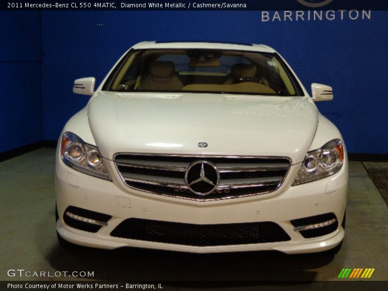 Diamond White Metallic / Cashmere/Savanna 2011 Mercedes-Benz CL 550 4MATIC