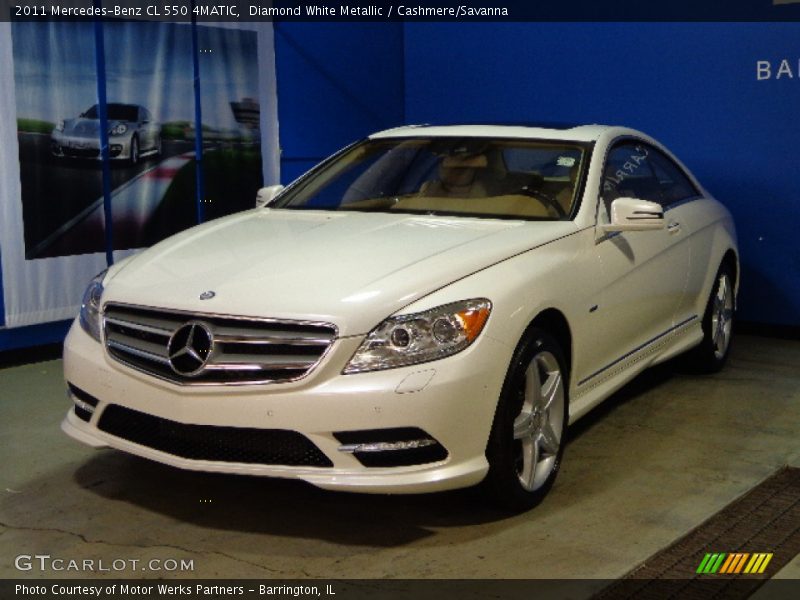Diamond White Metallic / Cashmere/Savanna 2011 Mercedes-Benz CL 550 4MATIC