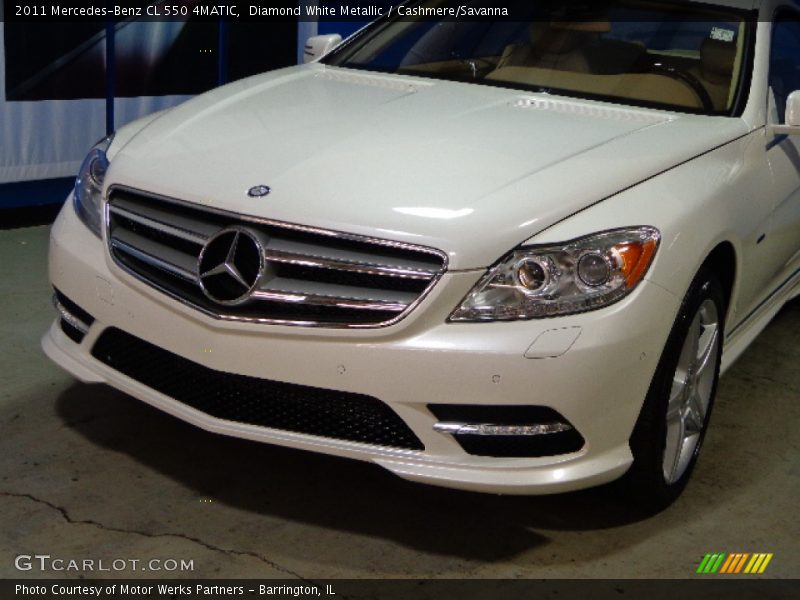 Diamond White Metallic / Cashmere/Savanna 2011 Mercedes-Benz CL 550 4MATIC