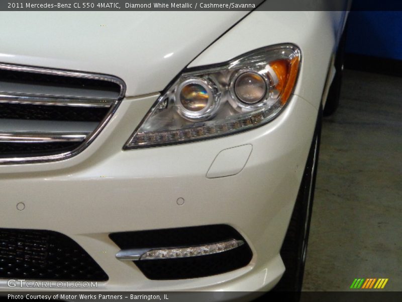 Diamond White Metallic / Cashmere/Savanna 2011 Mercedes-Benz CL 550 4MATIC
