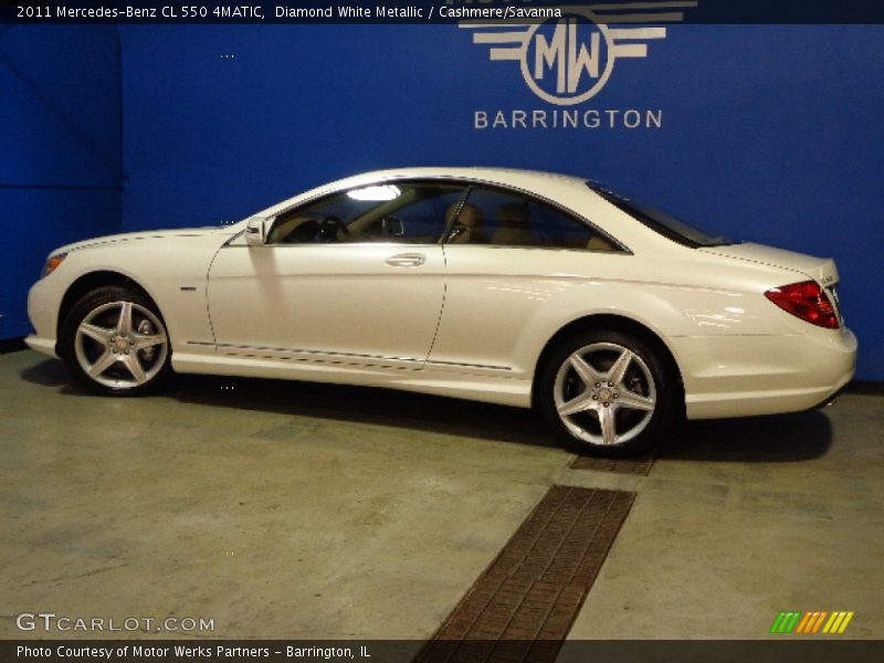 Diamond White Metallic / Cashmere/Savanna 2011 Mercedes-Benz CL 550 4MATIC