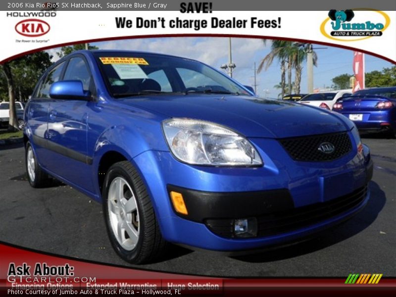 Sapphire Blue / Gray 2006 Kia Rio Rio5 SX Hatchback