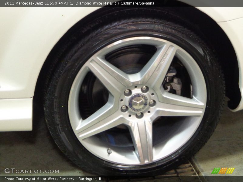 Diamond White Metallic / Cashmere/Savanna 2011 Mercedes-Benz CL 550 4MATIC