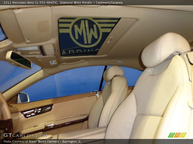 Diamond White Metallic / Cashmere/Savanna 2011 Mercedes-Benz CL 550 4MATIC
