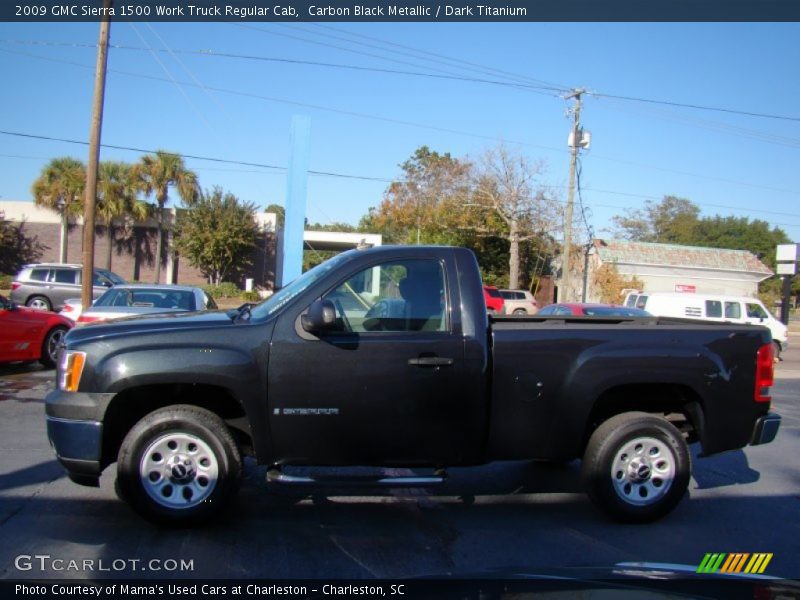 Carbon Black Metallic / Dark Titanium 2009 GMC Sierra 1500 Work Truck Regular Cab