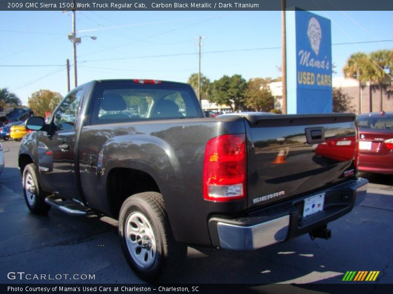 Carbon Black Metallic / Dark Titanium 2009 GMC Sierra 1500 Work Truck Regular Cab