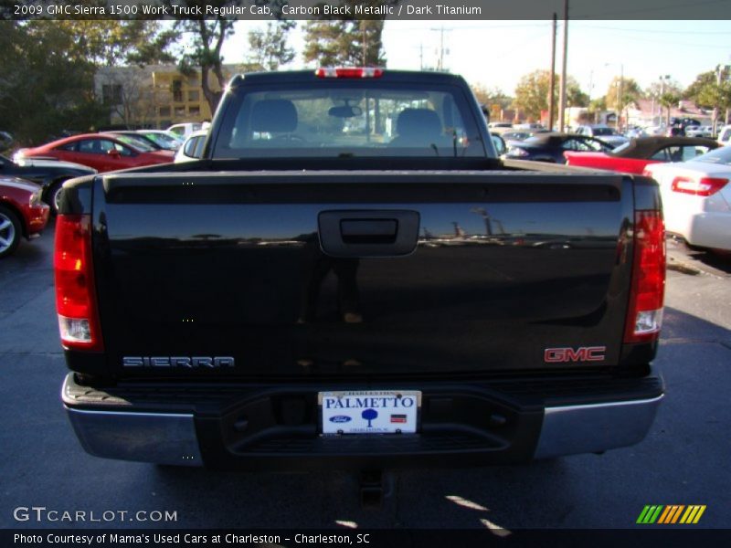 Carbon Black Metallic / Dark Titanium 2009 GMC Sierra 1500 Work Truck Regular Cab