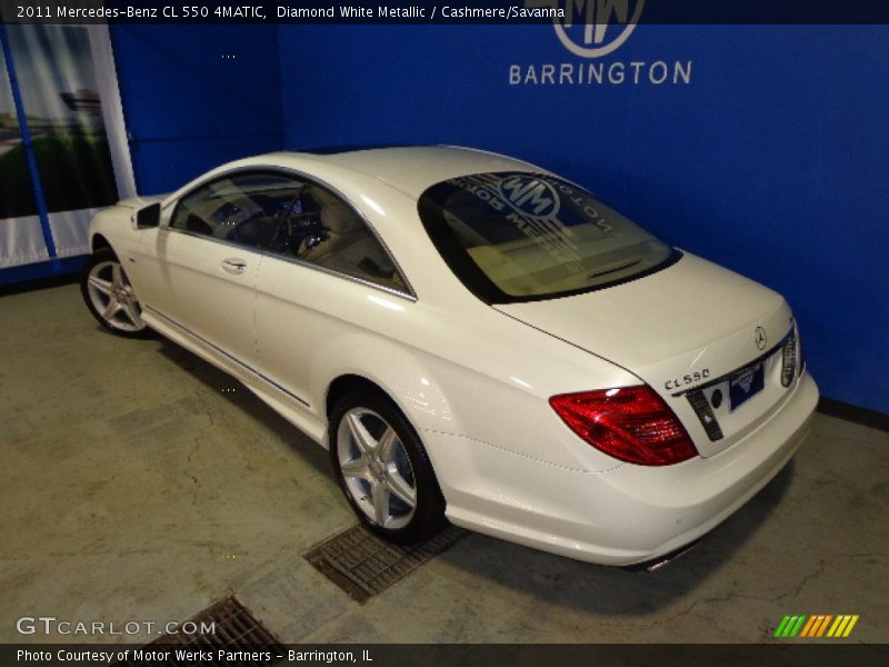 Diamond White Metallic / Cashmere/Savanna 2011 Mercedes-Benz CL 550 4MATIC
