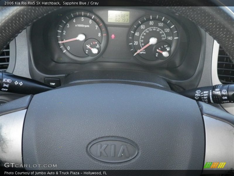 Sapphire Blue / Gray 2006 Kia Rio Rio5 SX Hatchback