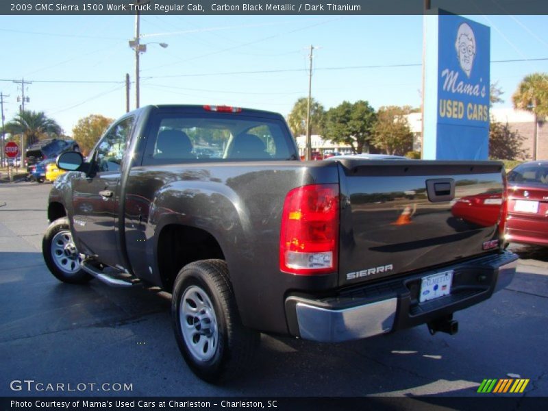 Carbon Black Metallic / Dark Titanium 2009 GMC Sierra 1500 Work Truck Regular Cab