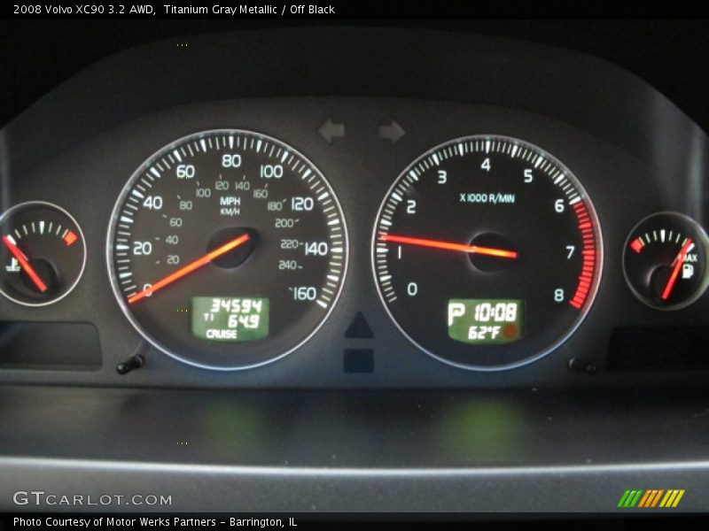 Titanium Gray Metallic / Off Black 2008 Volvo XC90 3.2 AWD