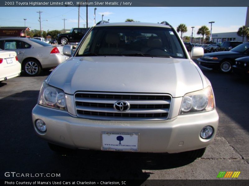 Millenium Silver Metallic / Ivory 2003 Toyota Highlander Limited 4WD