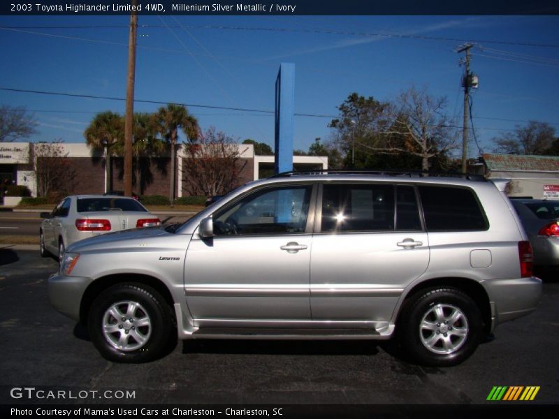 Millenium Silver Metallic / Ivory 2003 Toyota Highlander Limited 4WD