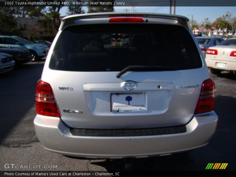 Millenium Silver Metallic / Ivory 2003 Toyota Highlander Limited 4WD
