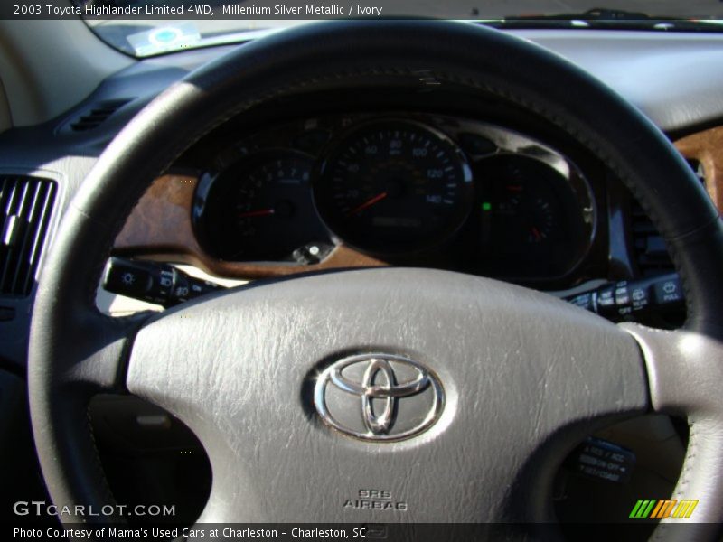 Millenium Silver Metallic / Ivory 2003 Toyota Highlander Limited 4WD