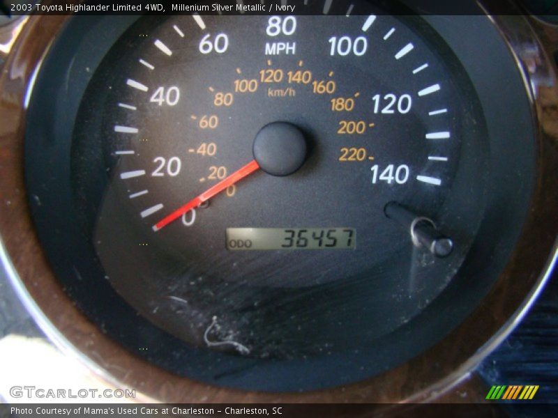 Millenium Silver Metallic / Ivory 2003 Toyota Highlander Limited 4WD