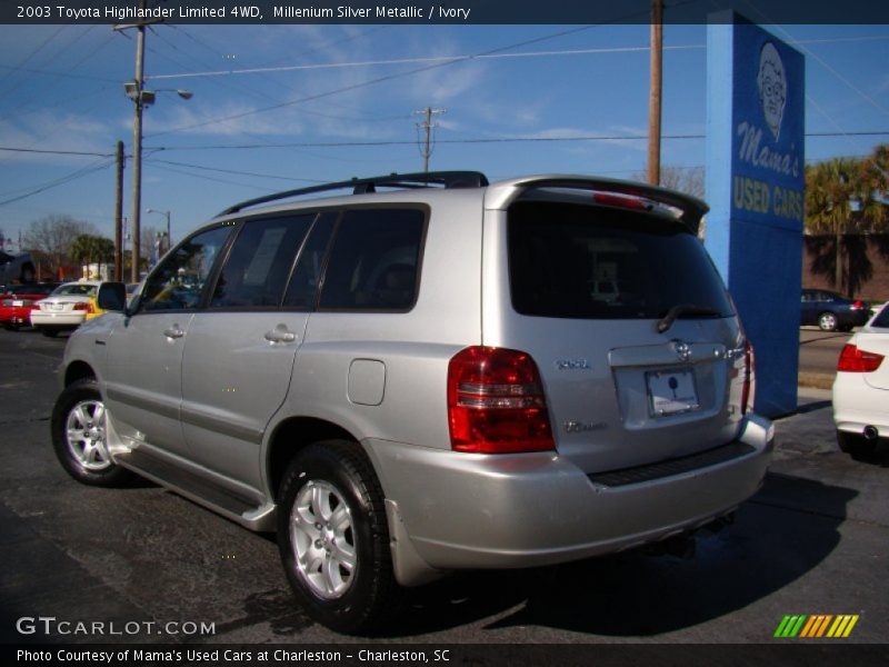 Millenium Silver Metallic / Ivory 2003 Toyota Highlander Limited 4WD