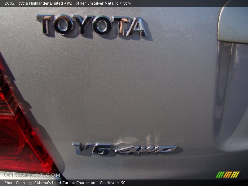 Millenium Silver Metallic / Ivory 2003 Toyota Highlander Limited 4WD