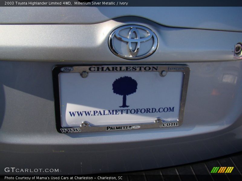 Millenium Silver Metallic / Ivory 2003 Toyota Highlander Limited 4WD