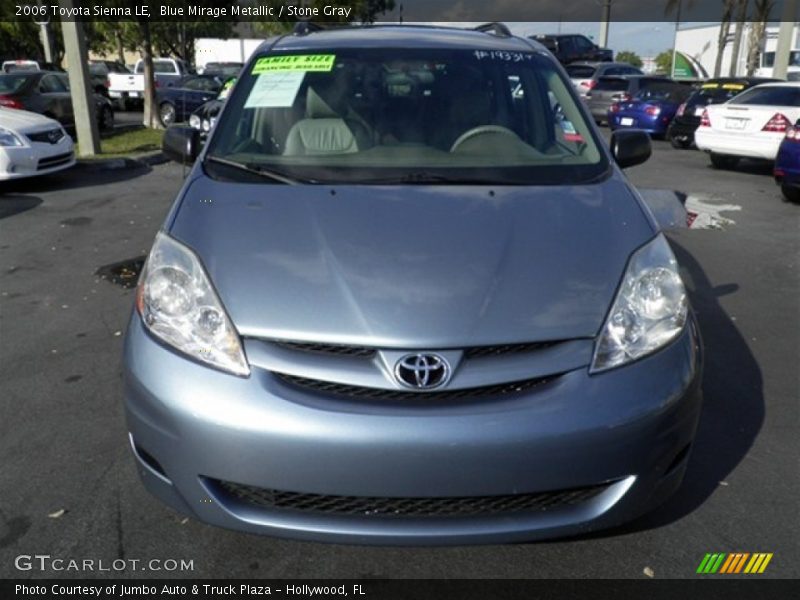 Blue Mirage Metallic / Stone Gray 2006 Toyota Sienna LE