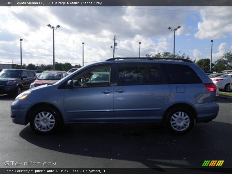 Blue Mirage Metallic / Stone Gray 2006 Toyota Sienna LE