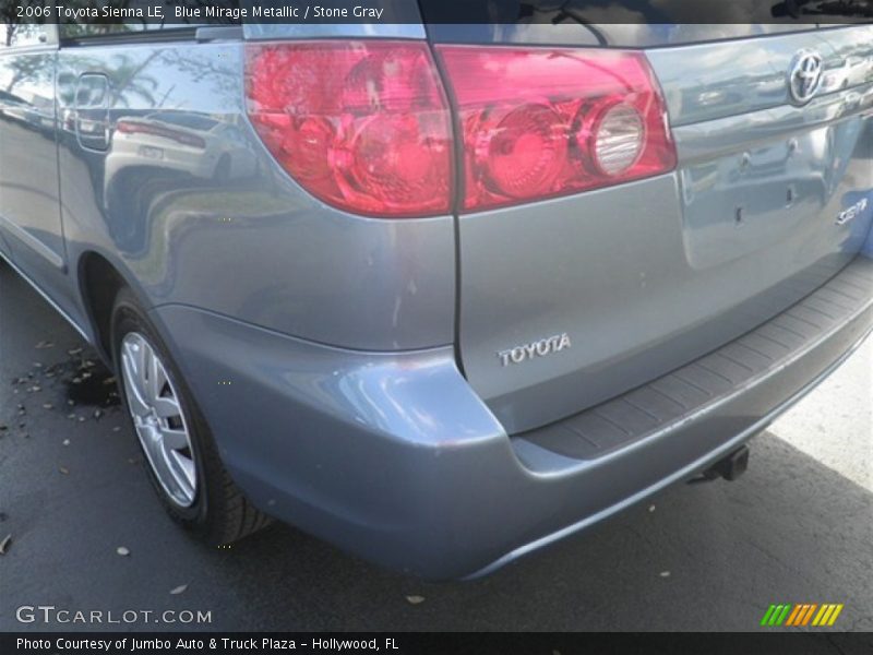 Blue Mirage Metallic / Stone Gray 2006 Toyota Sienna LE