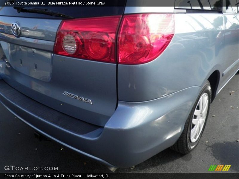 Blue Mirage Metallic / Stone Gray 2006 Toyota Sienna LE