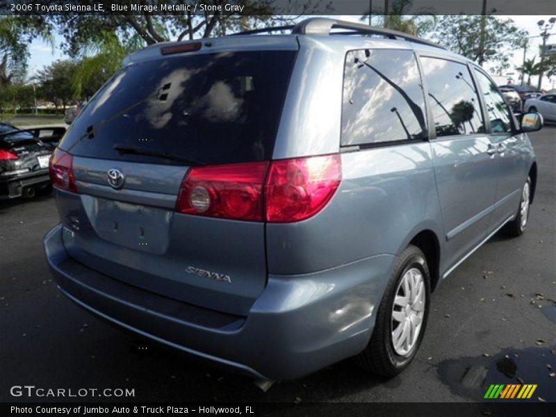 Blue Mirage Metallic / Stone Gray 2006 Toyota Sienna LE