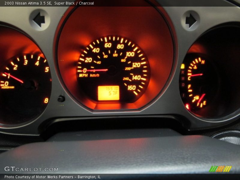 Super Black / Charcoal 2003 Nissan Altima 3.5 SE