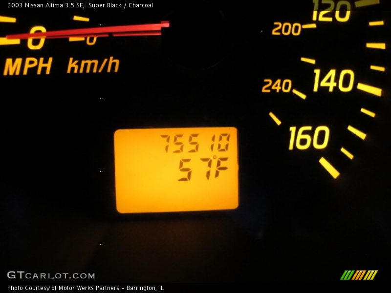 Super Black / Charcoal 2003 Nissan Altima 3.5 SE