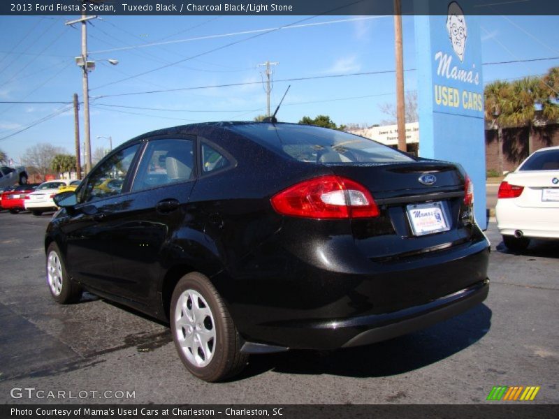 Tuxedo Black / Charcoal Black/Light Stone 2013 Ford Fiesta S Sedan