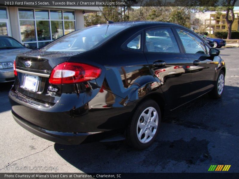 Tuxedo Black / Charcoal Black/Light Stone 2013 Ford Fiesta S Sedan