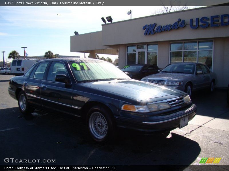 Dark Tourmaline Metallic / Gray 1997 Ford Crown Victoria