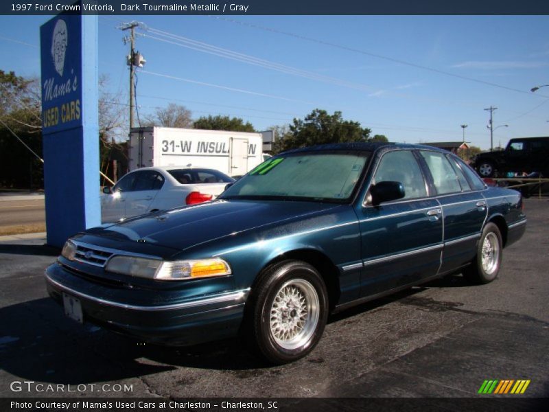 Dark Tourmaline Metallic / Gray 1997 Ford Crown Victoria